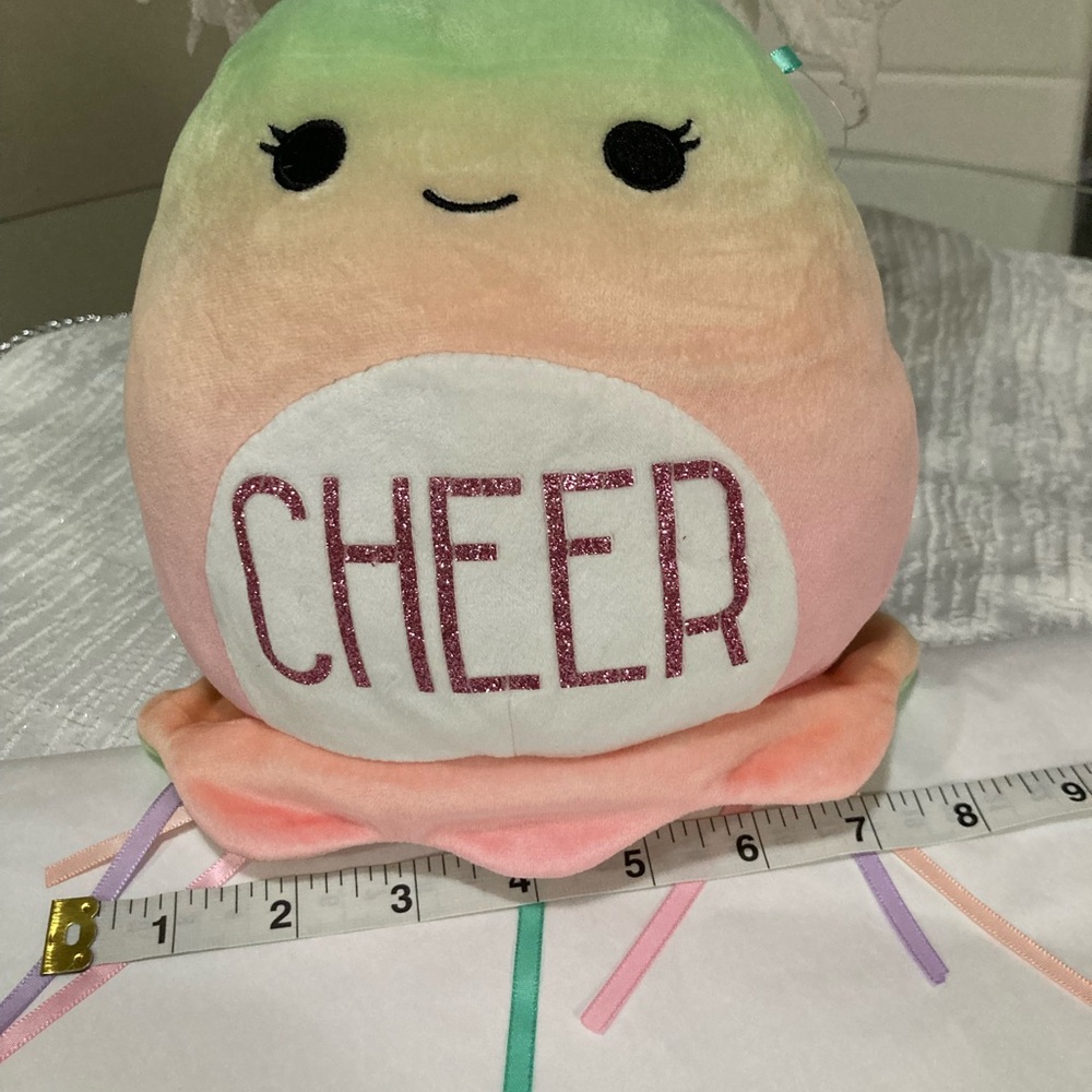 Squishmallows Cheer Stuffed Animal - Green and Pink